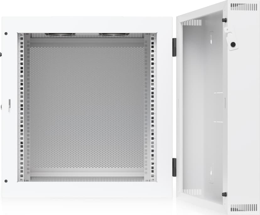 Ubiquiti 19" Rack Cabinet 12U 70cm med perforerad dörr och svängbar bakdörr