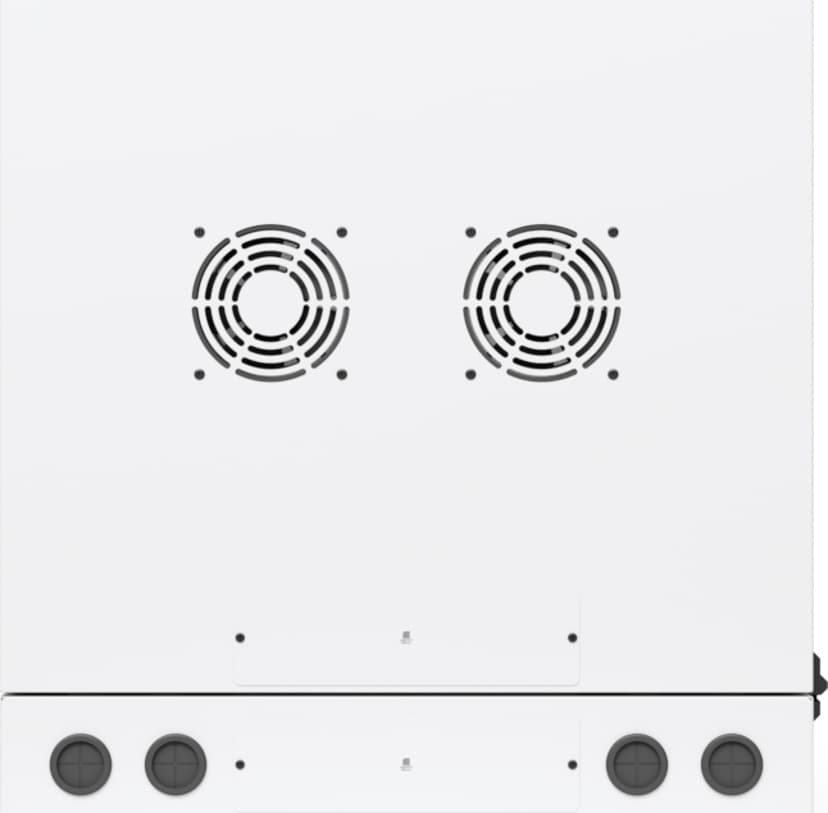 Ubiquiti 19" Rack Cabinet 12U 70cm med perforerad dörr och svängbar bakdörr