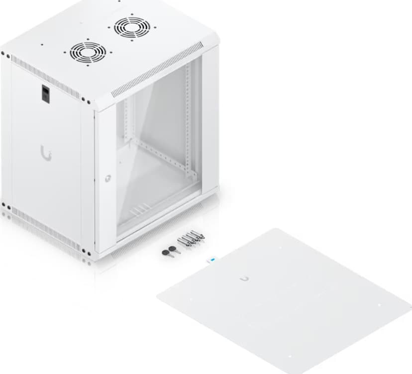 Ubiquiti 19" Rack Cabinet 12 U 45 cm med glassdør