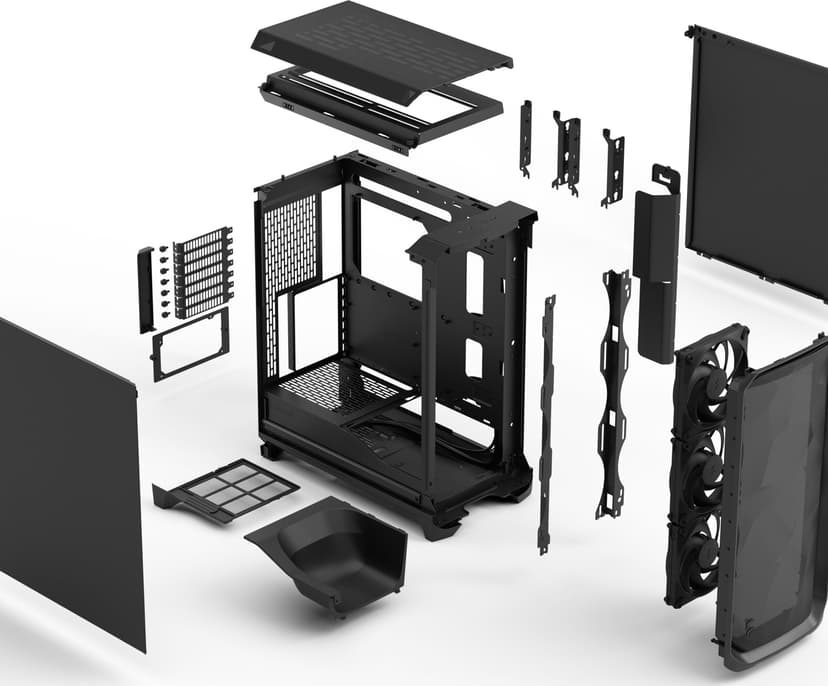 Fractal Design Meshify 3 Black Solid Svart