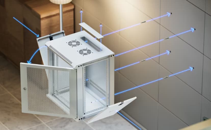 Ubiquiti 19" Rack Cabinet, 12 U, 45 cm, med perforert dør