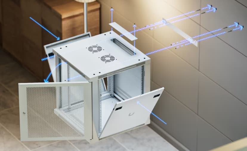 Ubiquiti 19" Rack Cabinet, 12 U, 60 cm, med perforert dør
