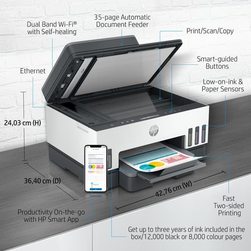 HP Smart Tank 7305 A4 Alt-i-ett