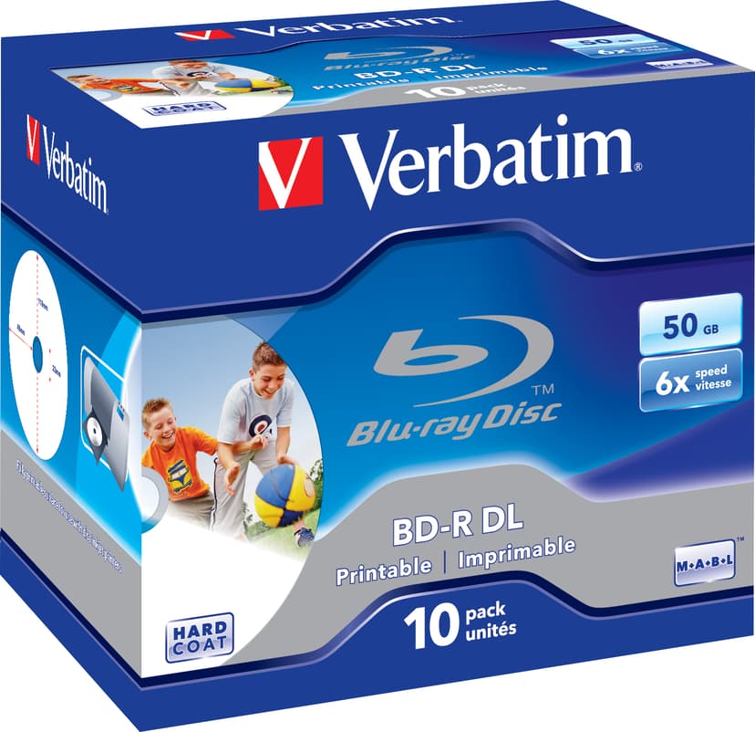 Verbatim 43736 Lees/schrijf blu-ray disc BD-R 50 GB 10 stuk(s) BD-R 50GB 10pc(s)