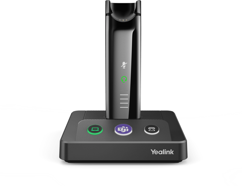 Yealink WH63 med ladestander Mono Micro USB Sort