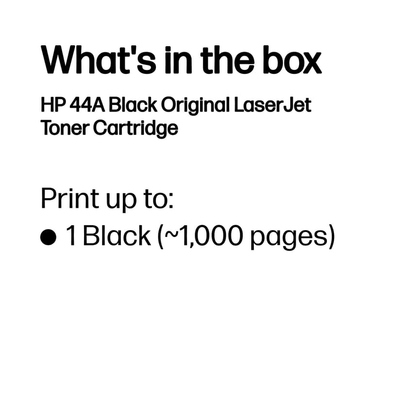 HP Toner Svart 1K 44A - M28w