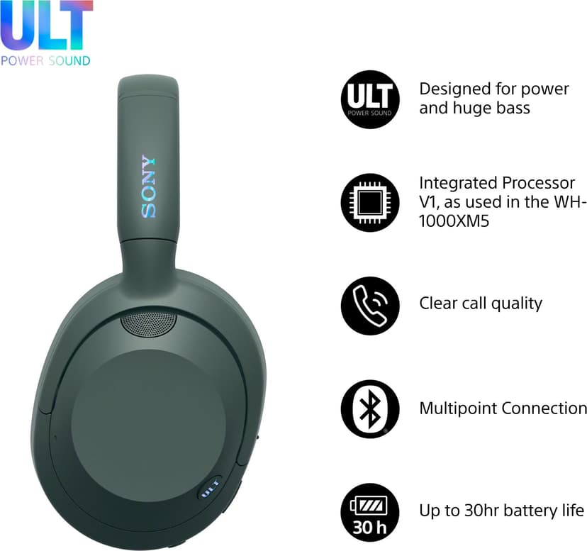 Sony ULT Wear - (Fyndvara klass 1) Stereo Grön