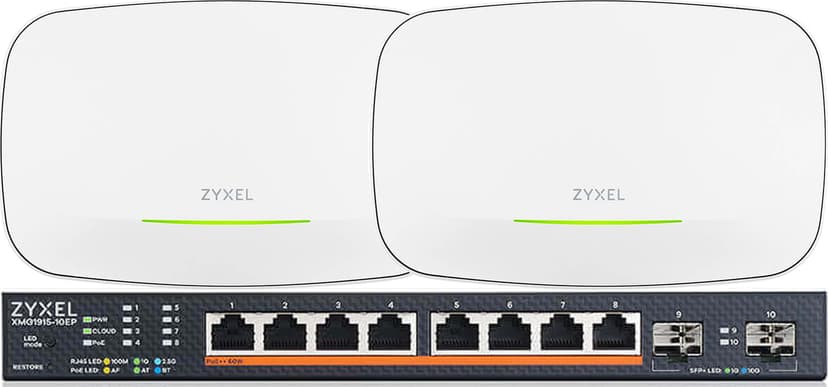 Zyxel Nebula XMG1915-10EP + 2x NWA130 WiFi 7 Access Points Bundle