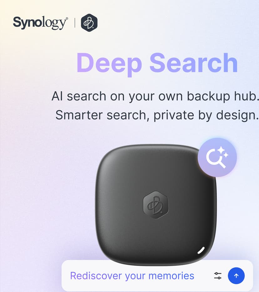 Synology BeeDrive 2TB, AI powered portable external SSD, Computer backup for Windows and Mac, Phone to computer transfer for iPhone and Android, AI file search, Deep Search USB-C Musta