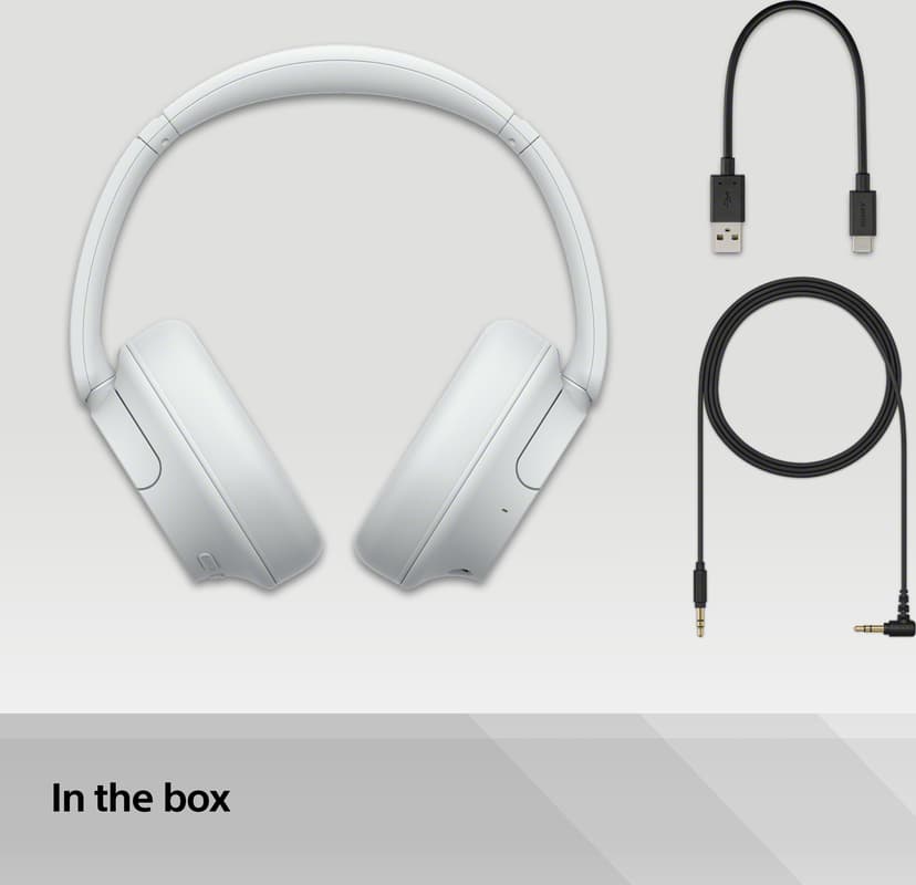 Sony WH-CH720N Wireless Headphones Stereo USB-C Hvit