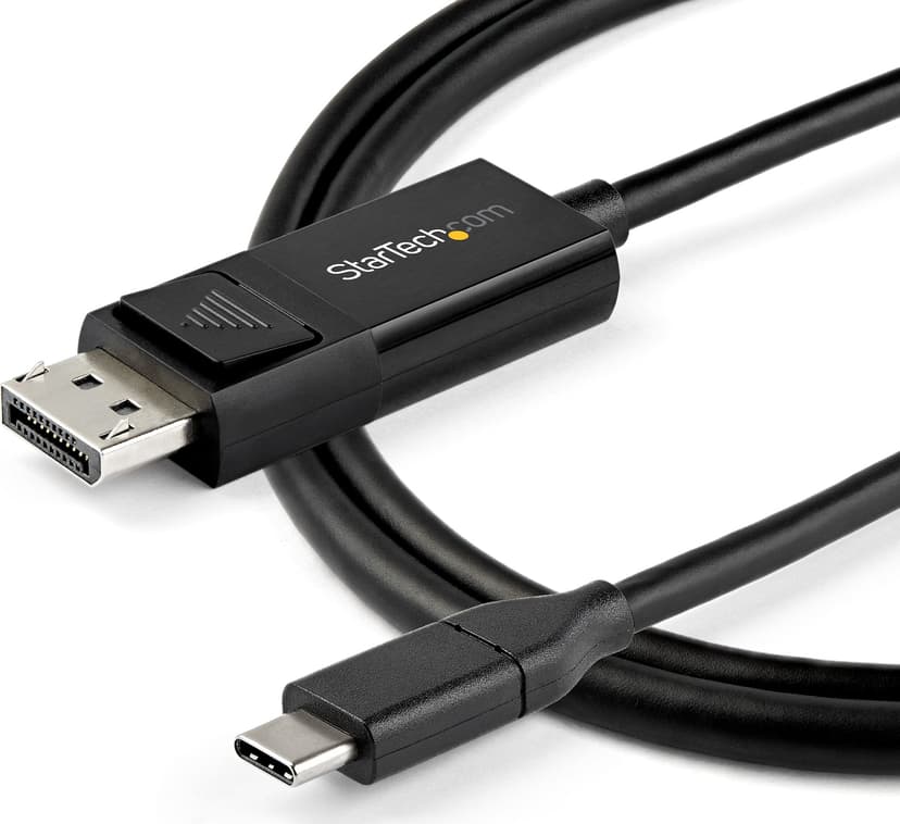 Startech USB-C kabel 8K 60Hz/4K 1m USB-C DisplayPort Svart