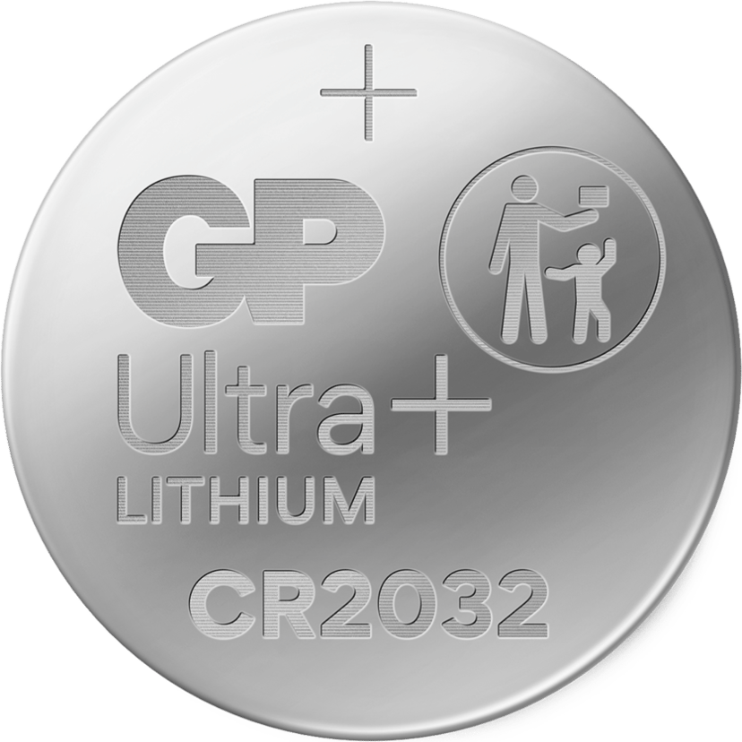 GP Ultra Plus litiumknappcellsbatteri CR2032, 4-pack