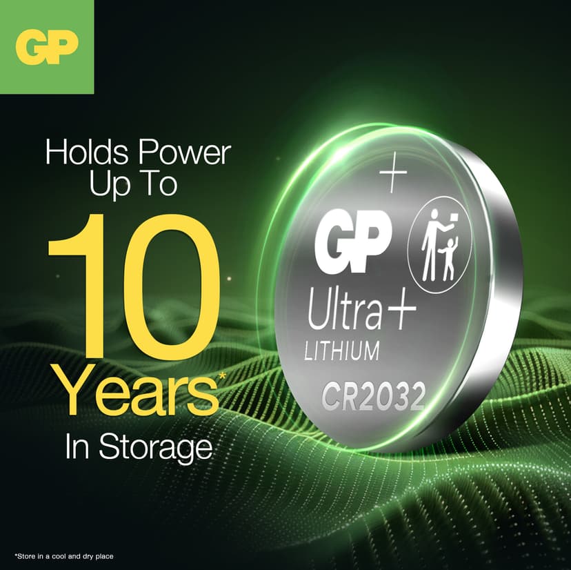 GP Nappiparisto Ultra Plus Litium CR2032 4 kpl