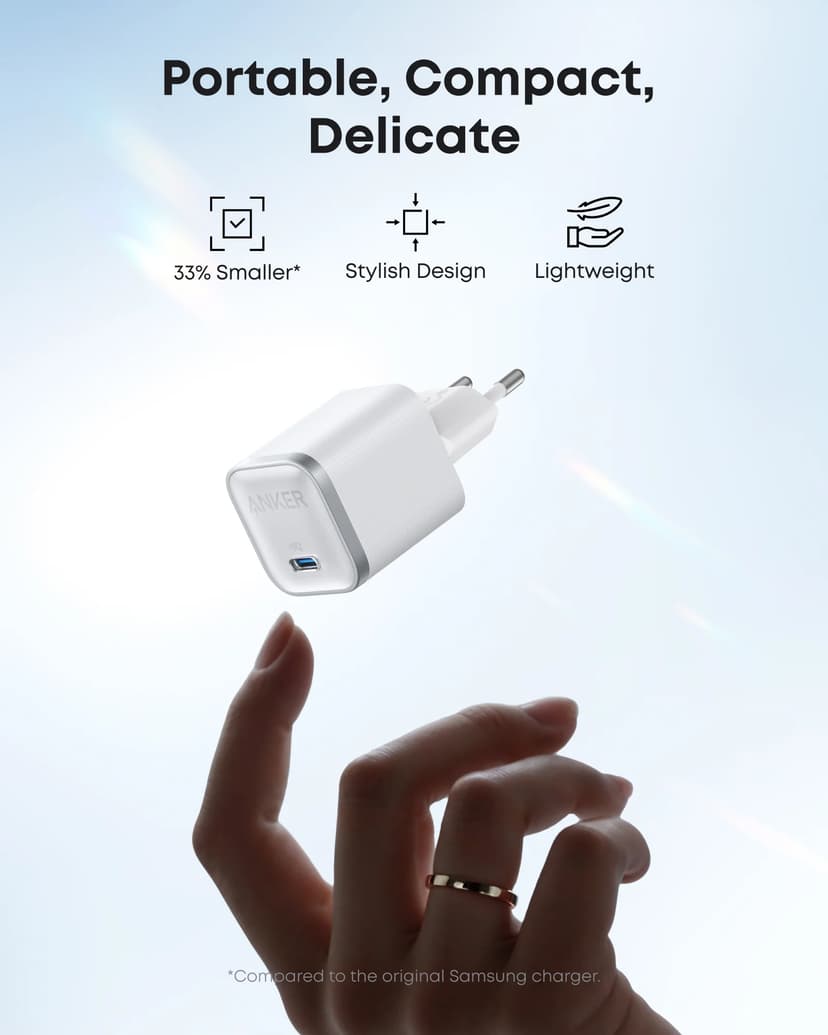 Anker Nano Charger 45W Hvit