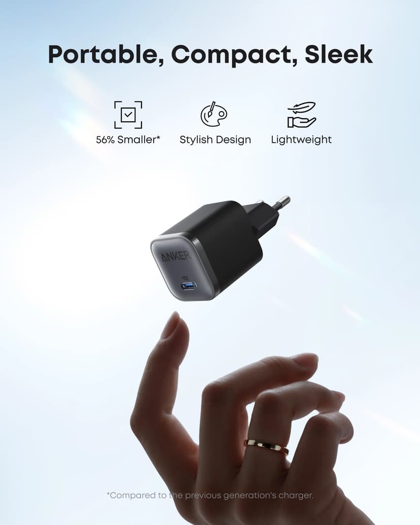 Anker Nano Charger 45W Sort