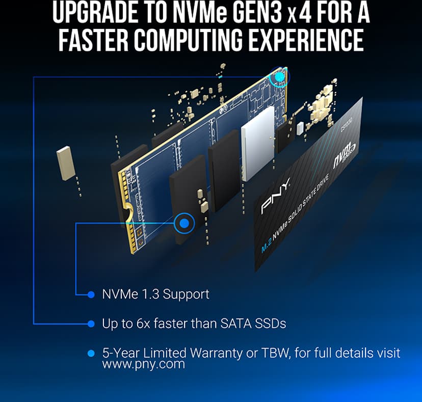 PNY CS1030 2TB M.2 PCIe 3.0