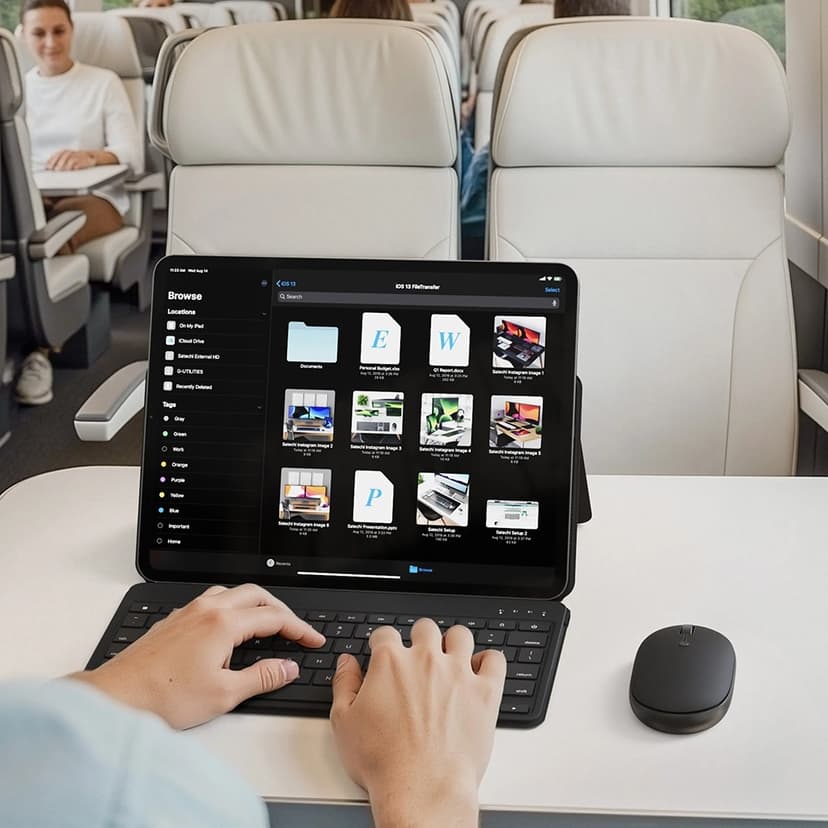 Satechi OntheGo Bluetooth Keyboard with Stand Nordisk Svart