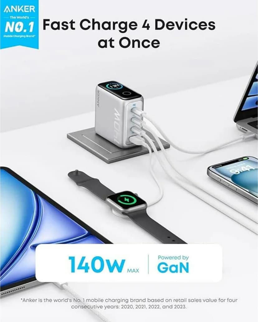 Anker Charger 140W 4-Port PD 3.1 140W