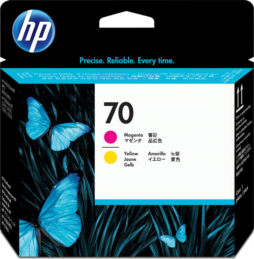HP Printerhoved NO.70 Magenta & Gul - DJ Z2100