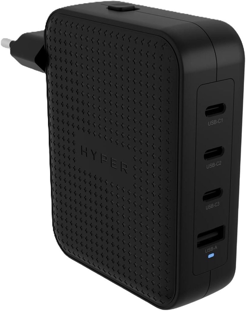 Hyper HyperJuice 145W USB-C GaN 4 Ports Svart