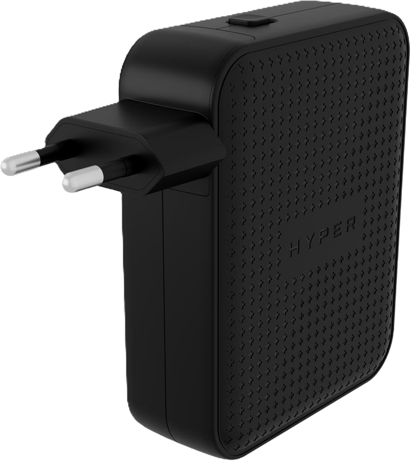 Hyper HyperJuice 145W USB-C GaN 4 Ports Zwart