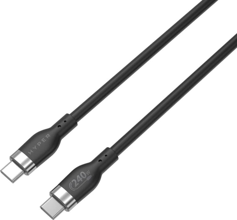 Targus HyperJuice 240W Silicone Cable 2m USB-C USB-C Musta