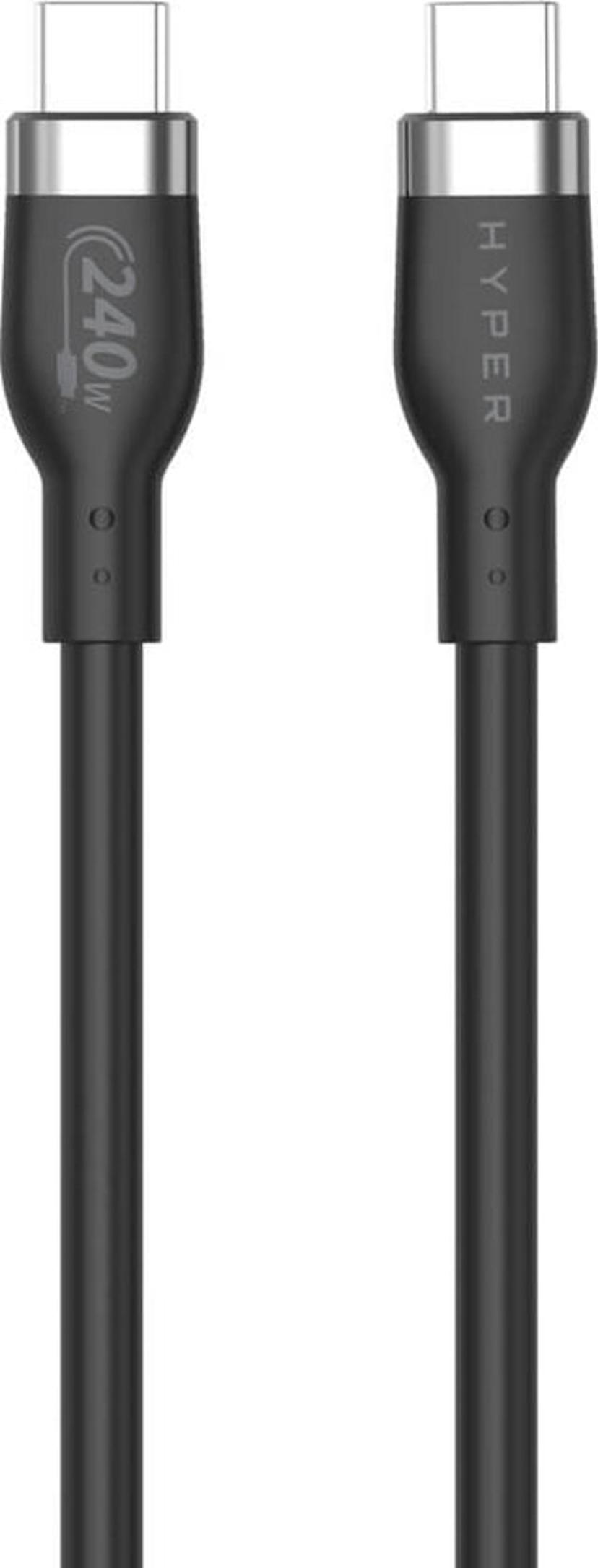 Targus HyperJuice 240W Silicone Cable 2m USB-C USB-C Svart