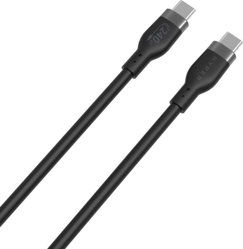 Targus HyperJuice 240W Silicone Cable 1m USB-C USB-C Svart