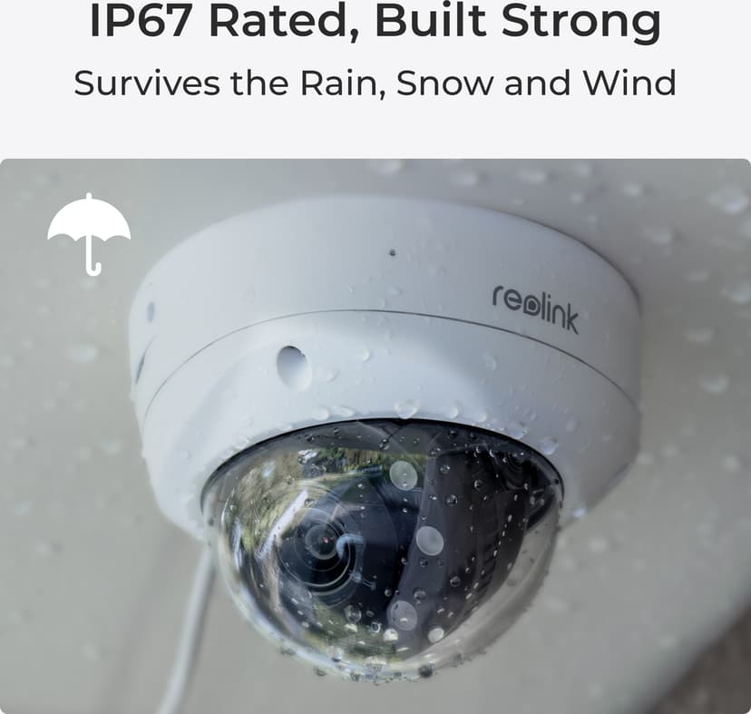 Reolink RLC-843A 8 MP AI PoE Dome IK10-kamera 5-pack