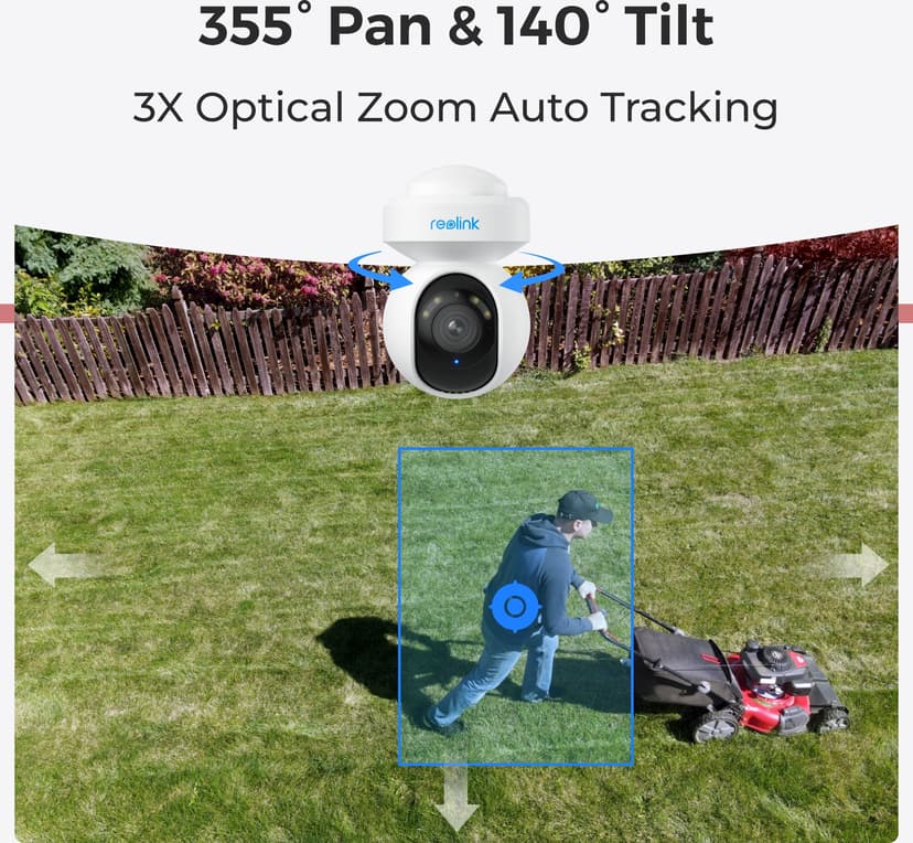 Reolink E1 Outdoor 5mp PTZ WiFi Camera Hvit
