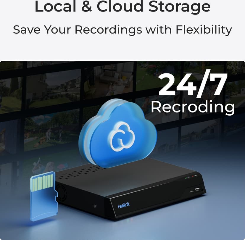 Reolink E1 Outdoor 5mp PTZ WiFi Camera Hvit