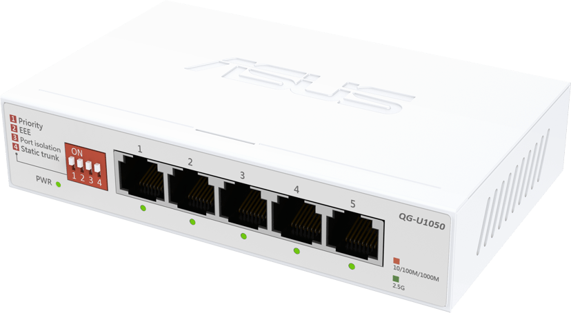ASUS QG-U1050 Uhåndtert 2.5G Ethernet (100/1000/2500) Hvit