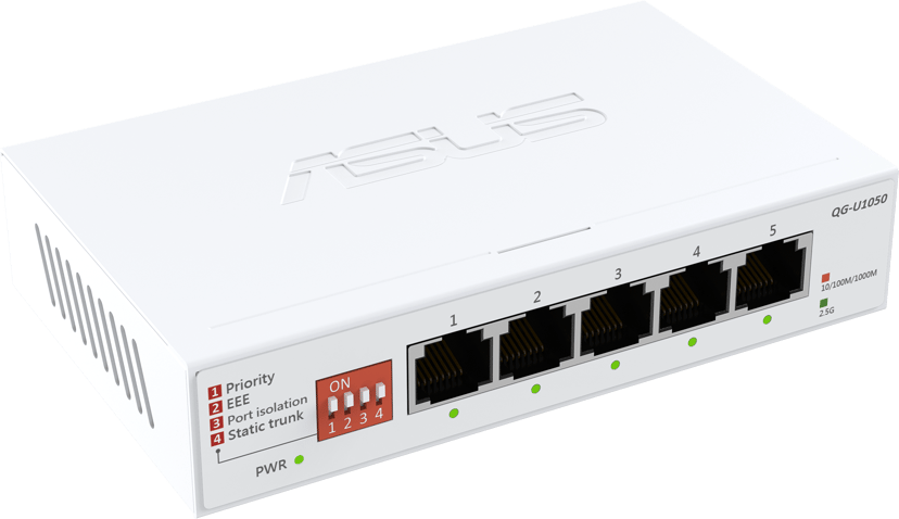 ASUS QG-U1050 Uhåndtert 2.5G Ethernet (100/1000/2500) Hvit