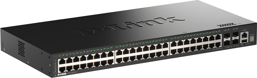 D-Link DGS-1530-52/E nettverkssvitsj Håndtert L2 Gigabit Ethernet (10/100/1000) Sort