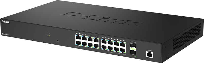 D-Link DMS-1250-18/E nätverksswitchar hanterad L2 2.5G Ethernet (100/1000/2500) Svart