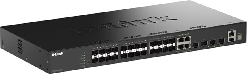 D-Link DGS-1530-28SC verkkokytkin Hallittu L3 musta
