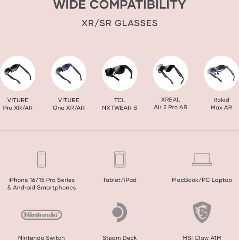 Satechi Mobile XR Hub USB-C Svart