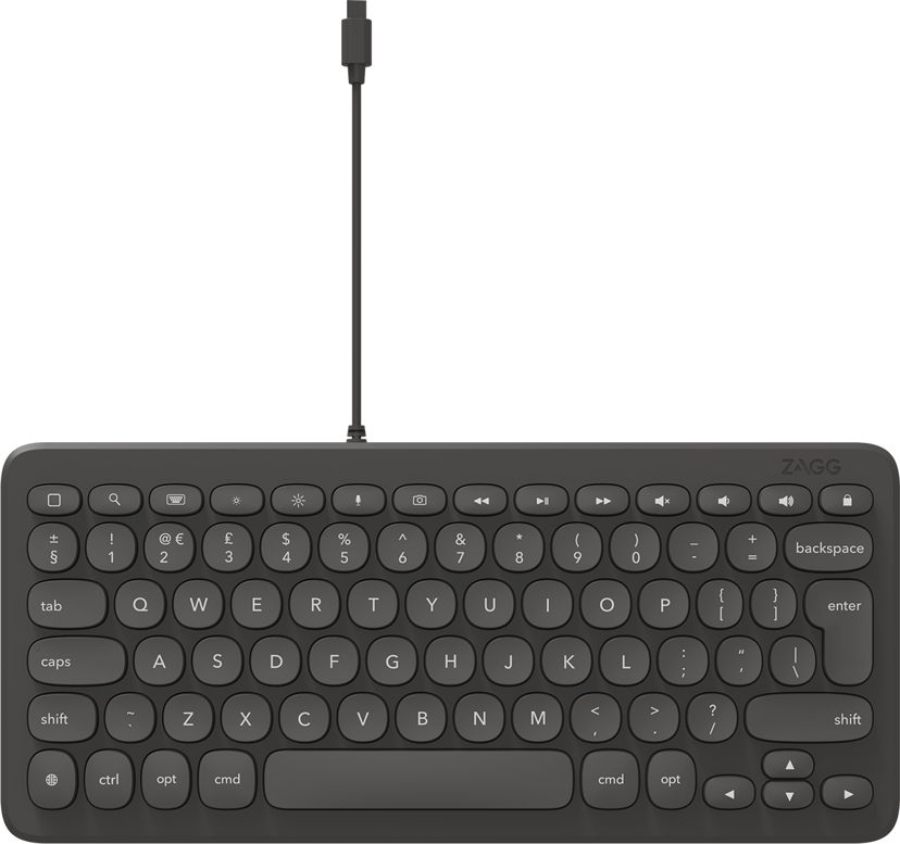 Zagg Connect Keyboard 12" Lightning Nordic Bedraad Scandinavisch