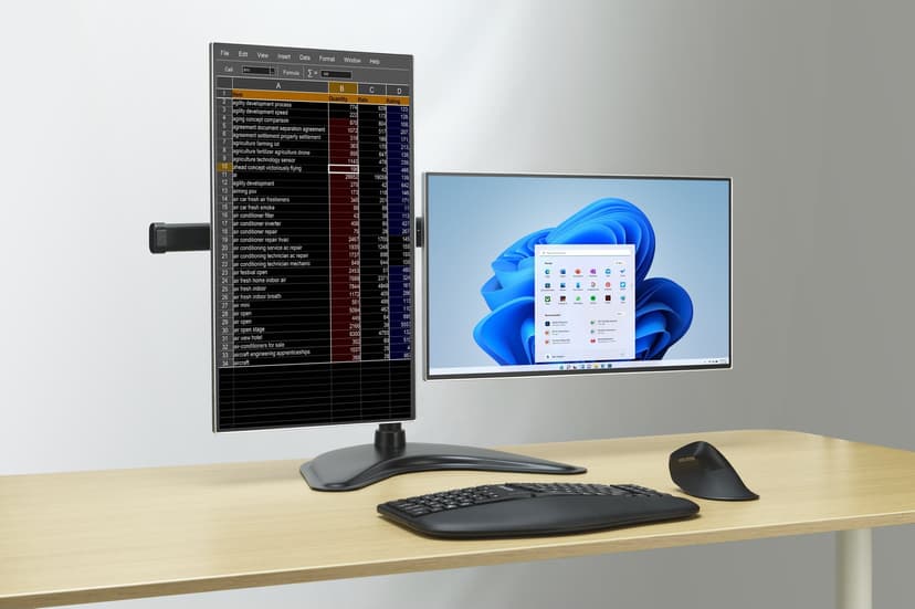 Kensington SmartFit Ergo Freestanding Dual Monitor Stand