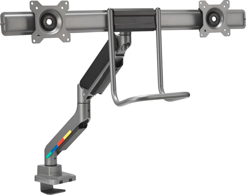 Kensington SmartFit Dual Monitor Arm with Crossbar and Handle