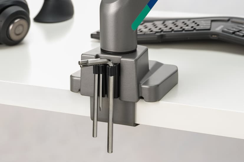 Kensington SmartFit Dual Monitor Arm with Crossbar and Handle
