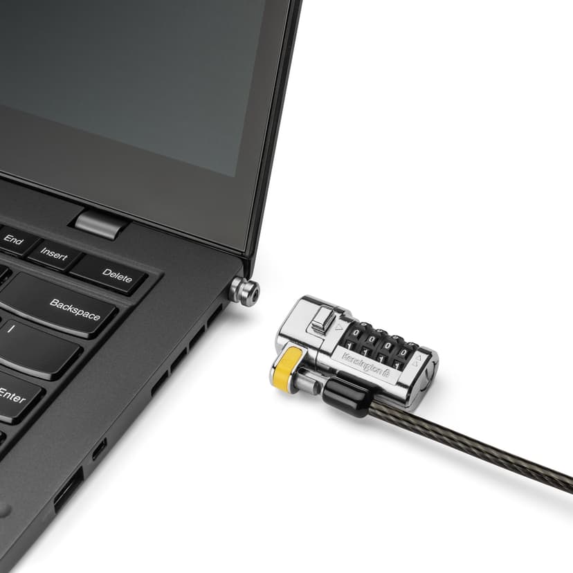 Kensington ClickSafe 3-i-1 kombinasjonslås for bærbar PC