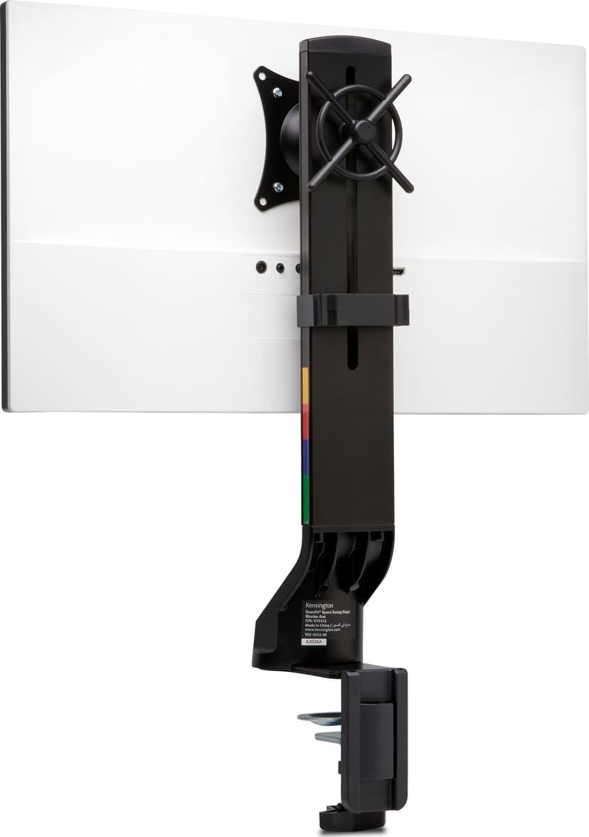 Kensington SmartFit Space Saving Single Arm Svart