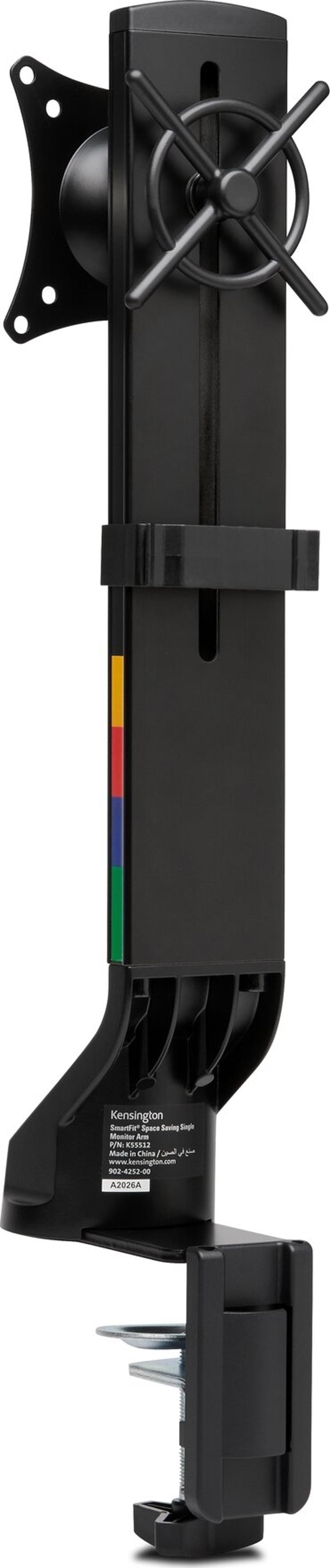 Kensington SmartFit Space Saving Single Arm Black