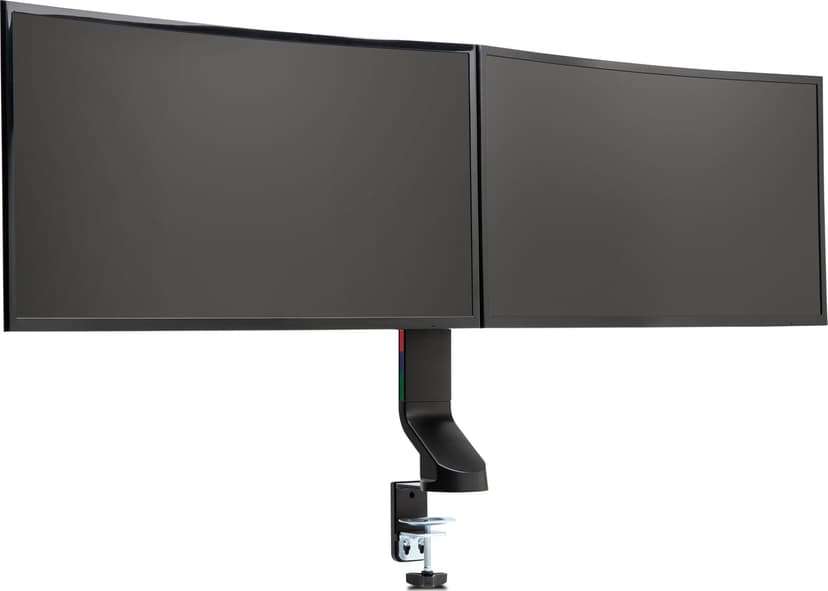 Kensington SmartFit Space Saving Dual Arm Svart