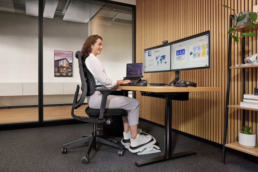 Kensington SmartFit Space Saving Dual Arm Black