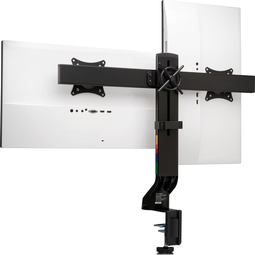 Kensington SmartFit Space Saving Dual Arm Svart