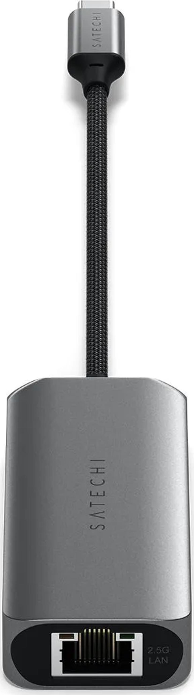 Satechi 4-in-1 USB-C-keskitin, jossa on 2,5 Gigabit Ethernet -yhteyskäytävä USB-C
