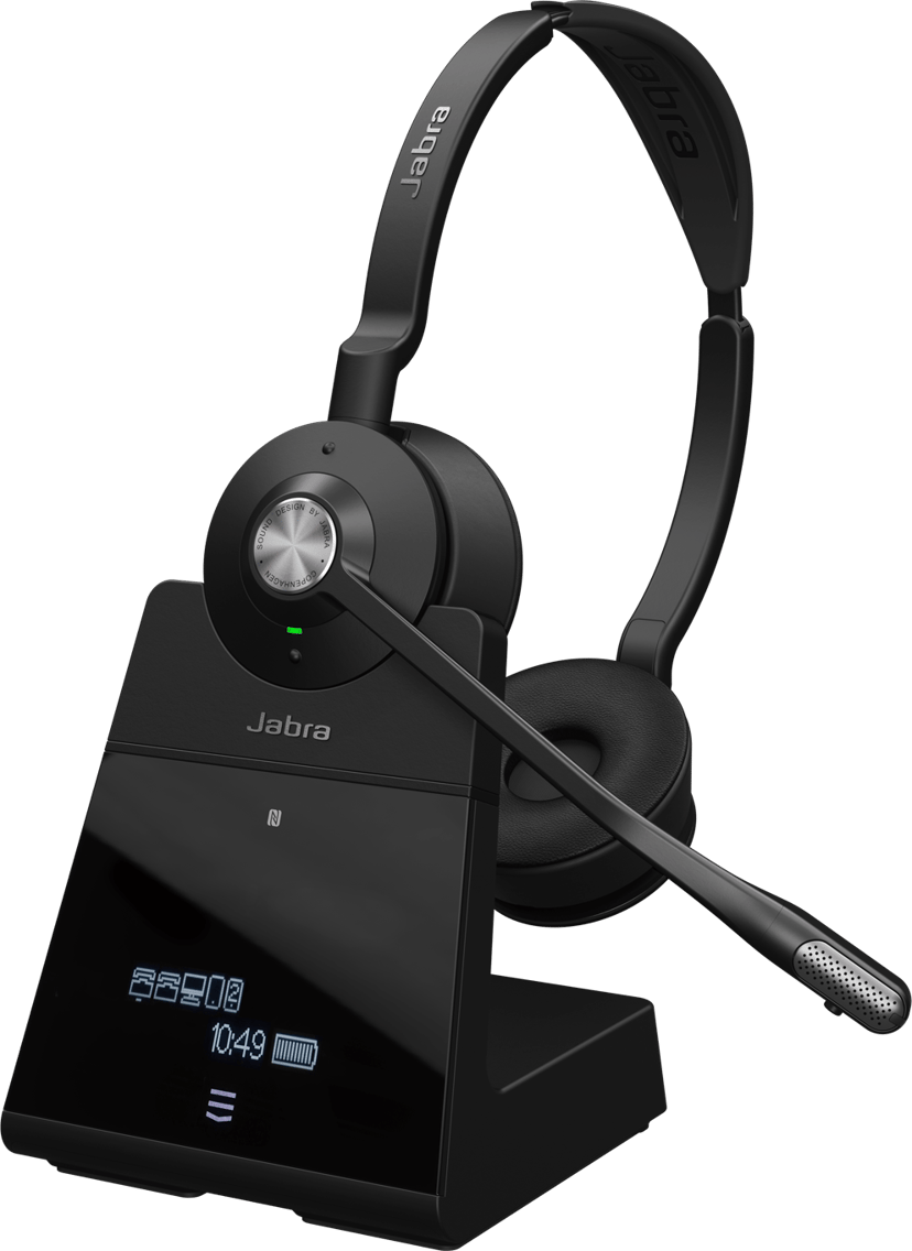 Jabra Engage 75 SE - Stereo, EMEA - (Fyndvara klass 2) Stereo USB-C Zoom, Works with all leading UC platforms, Google Meet, Amazon Chime, Works With Chromebook, Microsoft Open Office certification Svart