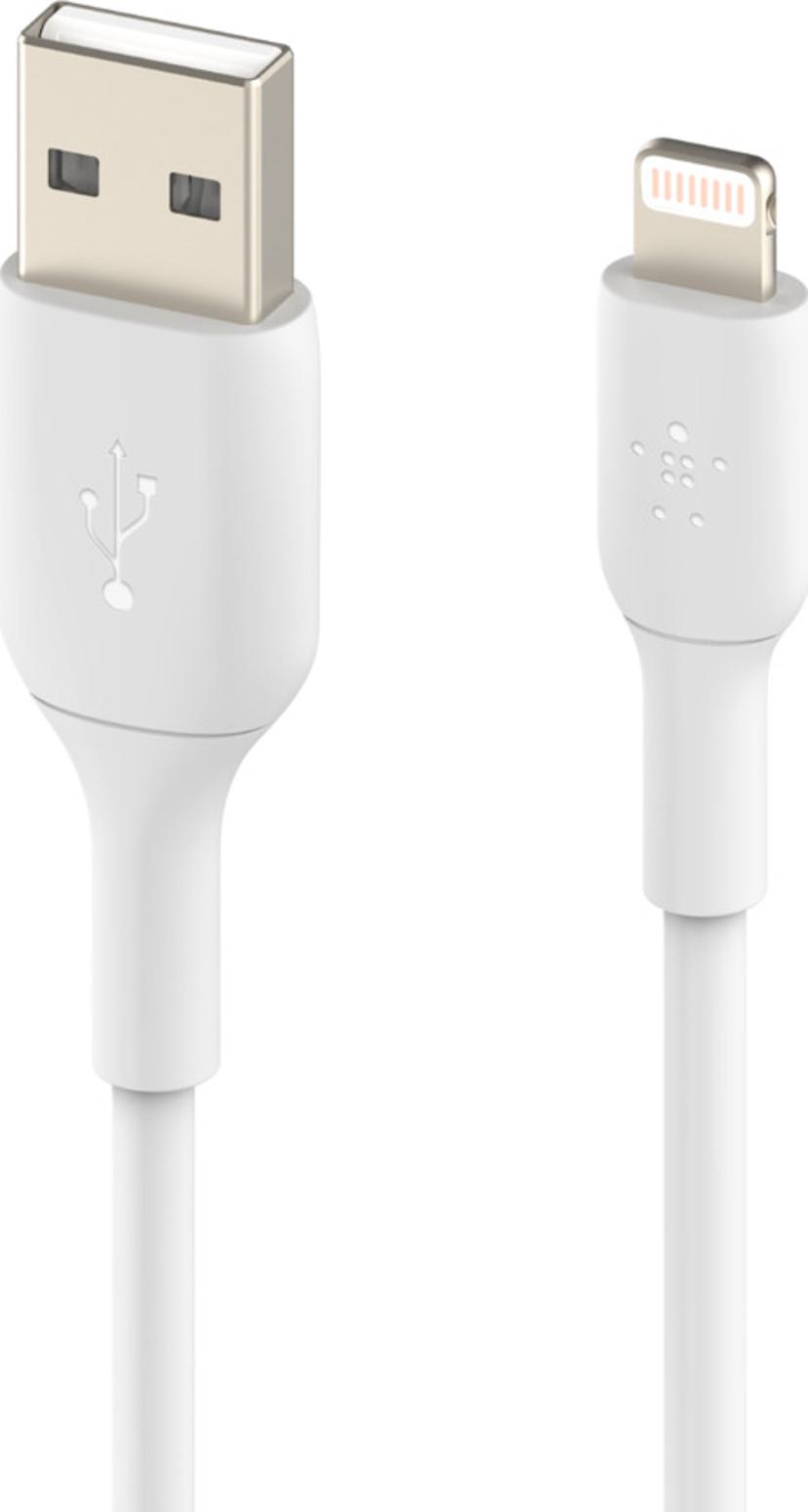 Belkin Lightning Till USB-A Kabel 3m Vit